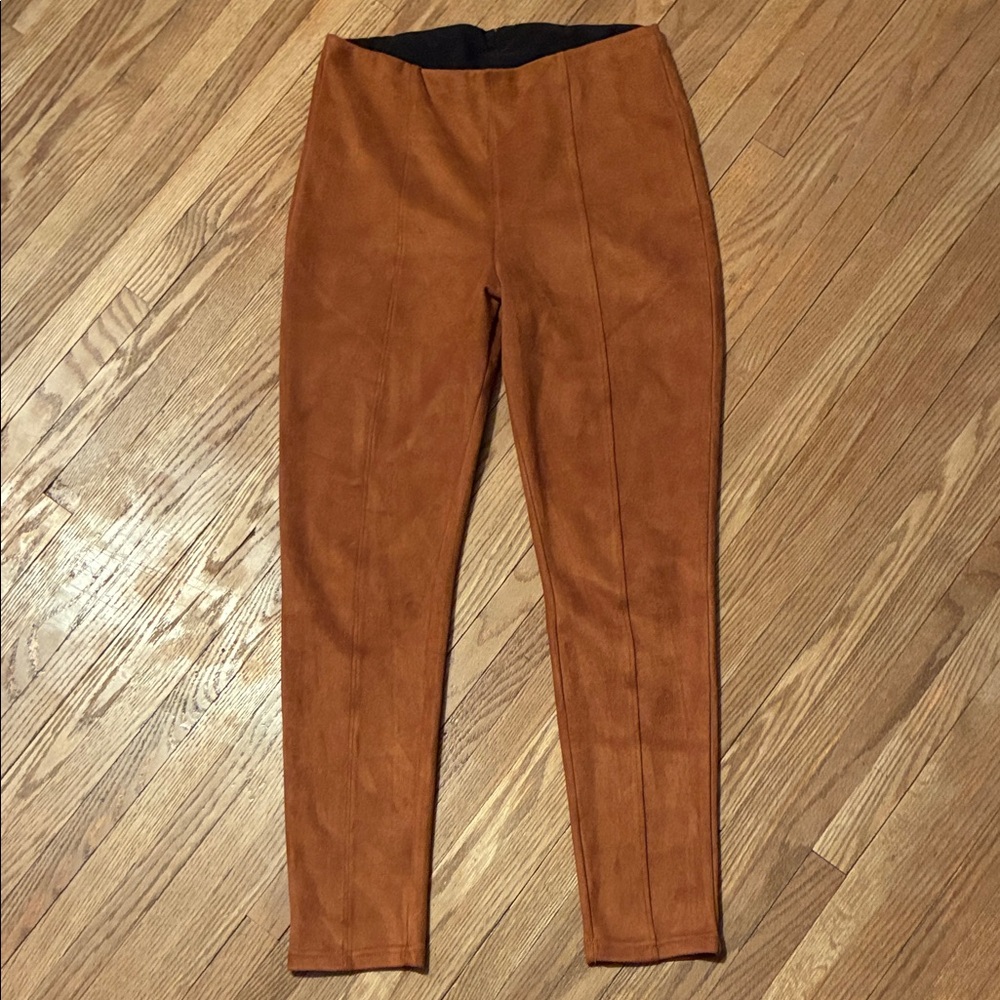 Simply Vera Vera Wang Brown Suede Trousers/Slacks